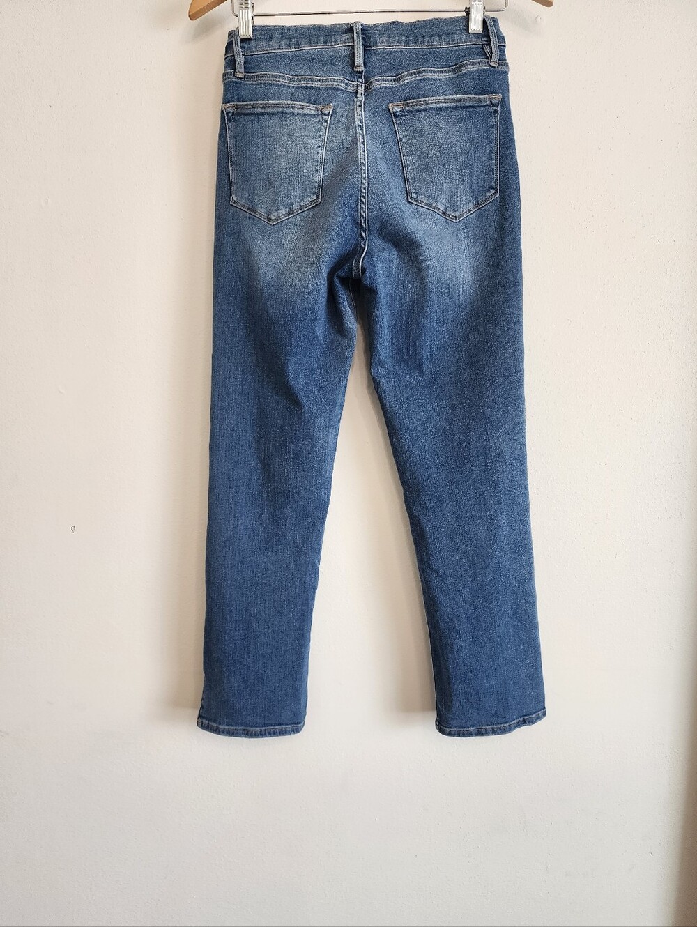 FRAME Le High Straight Split Hem Caroline Jeans Size 28 Cropped High Rise Medium - Picture 8 of 11
